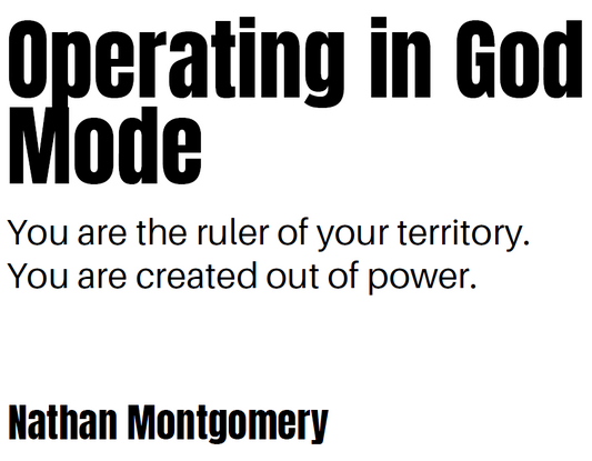Operating in God Mode